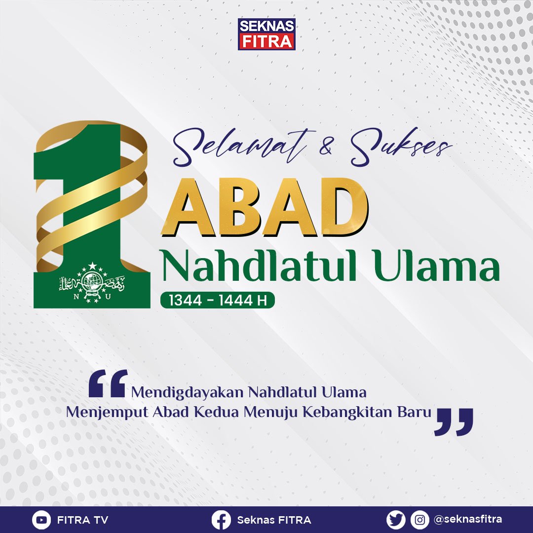 Selamat dan sukses 1 Abad Nahdlatul Ulama. Semoga senantiasa menjadi pilar strategis umat serta menebarkan semangat kemandirian untuk memajukan persatuan dan kesatuan bangsa.

#nahdlatululama #NU #salamtransparansi #literasianggaran