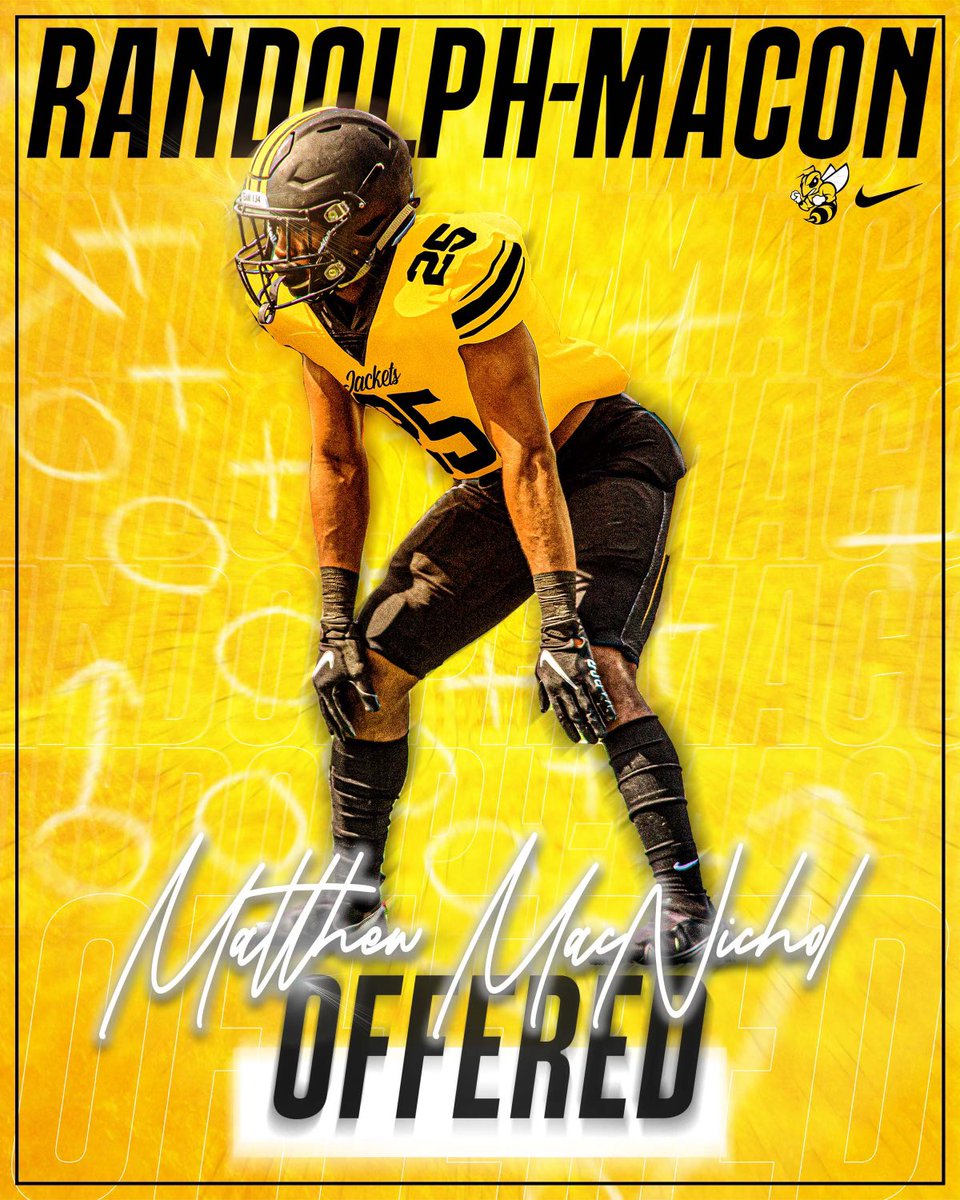 MatthewMacNich1's tweet photo. After a great conversation with Coach Arruza, I am blessed to receive an offer from Randolph-Macon College. @Coach_NJackson https://t.co/UaGFEv7kA2