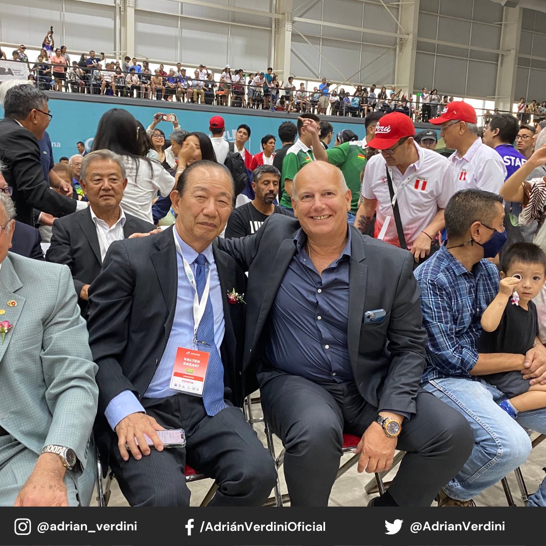 VerdiniPrensa's tweet photo. Como así también en las ceremonias de apertura y cierre llevadas a cabo en el Parque Olímpico de la Juventud junto al embajador Hiroshi Yamauchi (@embajadorjpnarg). https://t.co/wg8tpw0SPI