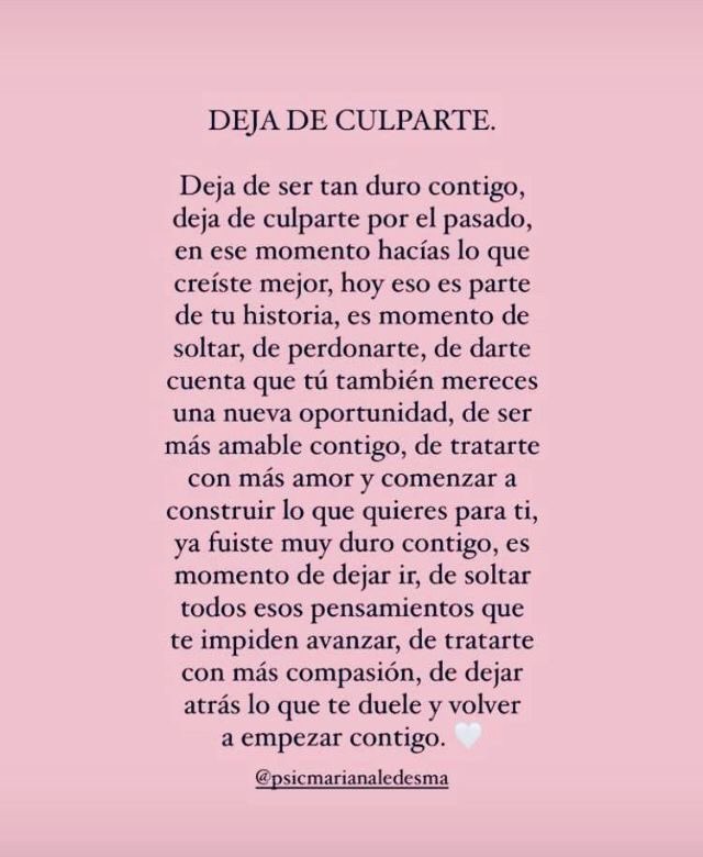 Por si lo lees ! 
Creo que hiciste lo que creías correcto para ti y jamás podría culparte por eso 💕🥺