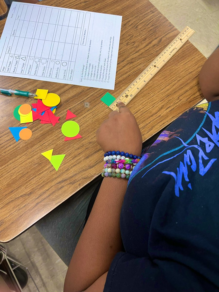 MSPICK_WMS_AP's tweet image. Stay tuned….. we’re creating math monsters using composite area.

Day 1: choosing the shapes, collecting measurements, and creating our monsters 
#BeBetter #mathmonsters #WMSPride