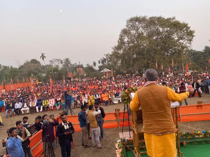 #BJPBengal in #Tripura. Our leaders are all stationed in that State to assist for #BJP's win. We got #DevduttaMaji, #AgnimitraPaul, #DilipGhosh & now LoP #SuvenduAdhikari is also en route. We got 7 days for campaigns & right now all focus on that.