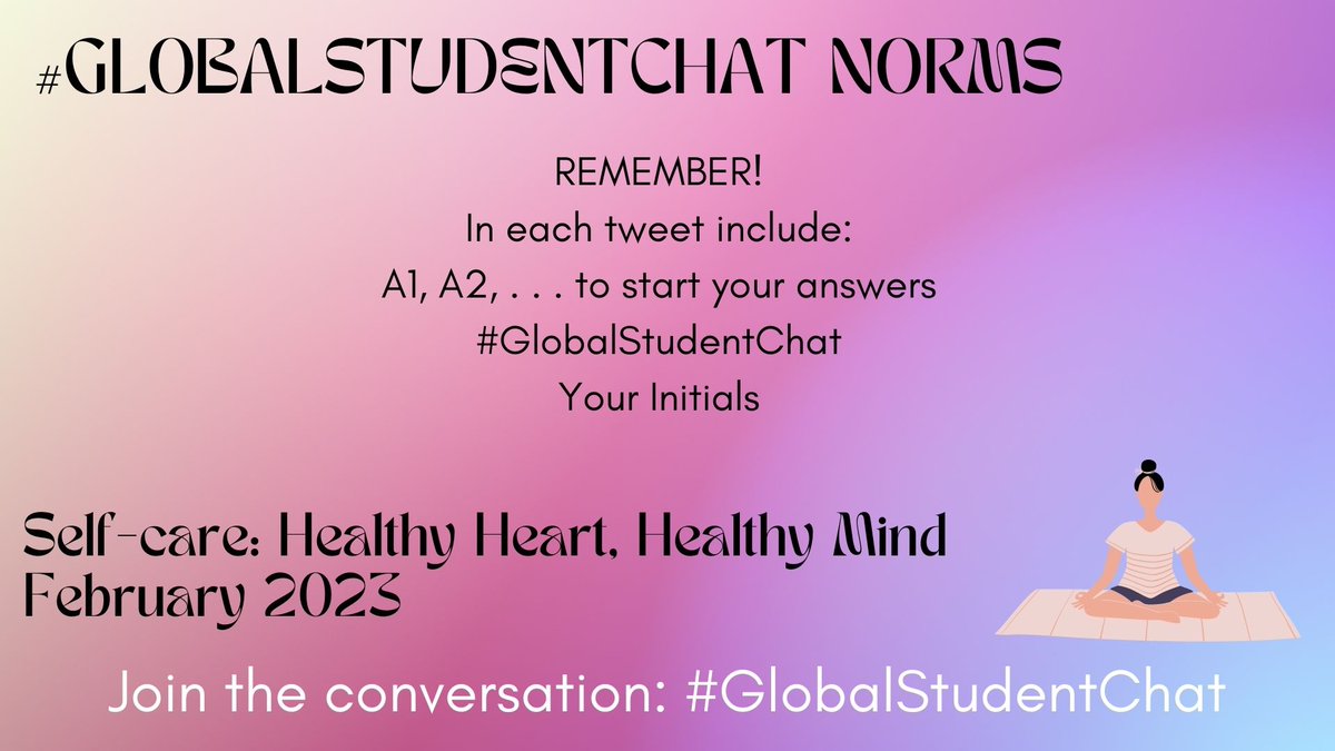 GlobalEdSsChat's tweet photo. We are LIVE!
https://t.co/9ZgH5GekKK
Whether you're returning or are new to #GlobalStudentChat, here are the norms as developed by the student leaders!
Thank you in advance for making this a great place to connect, learn and share.
#LearnToConnect
#ConnectToLearn https://t.co/S7W9YBsHNk