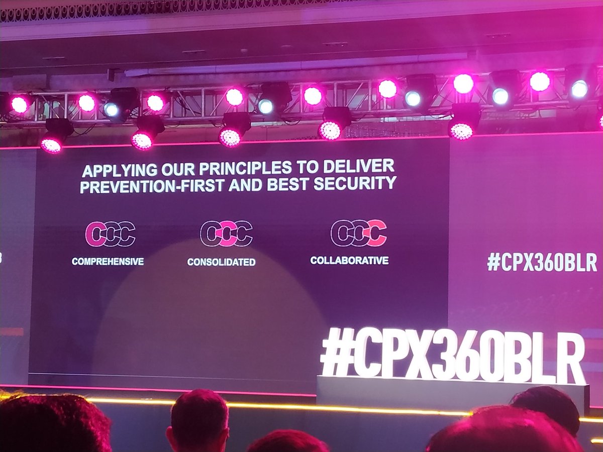 Check Point 3Cs
- Comprehensive
- Consolidated
- Collaborative 
#cpx360blr