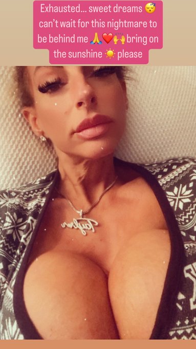 Exhausted&hellip; sweet dreams 😴 can&rsquo;t wait for this nightmare to be behind me 🙏❤️🙌 bring on the sunshine ☀️<a href="/tag/happyhumpday"class="tags"><span>#happyhumpday</span></a><a href="/tag/wednesdaywisdom"class="tags"><span>#wednesdaywisdom</span></a><a href="/tag/wednesdaymotivation"class="tags"><span>#wednesdaymotivation</span></a>