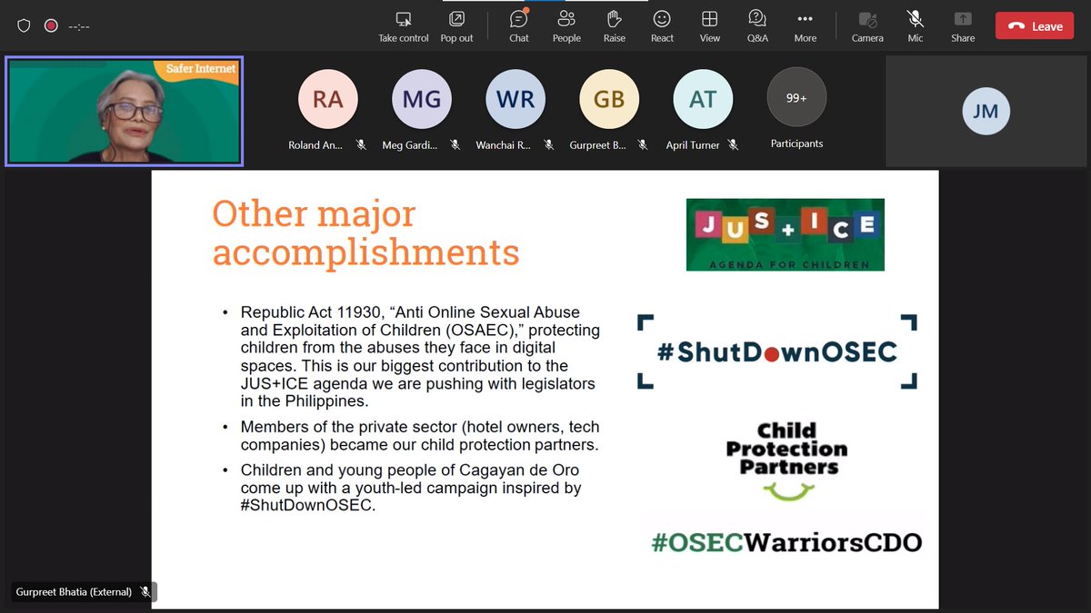 jacquikenzie's tweet photo. #shutdownOSEC was critical to passing of new legislation to improve protections for children and young people, says Marcela Donaal of 
@ChildFundPh
 - as was participation of children and young people. https://t.co/aWyNPzuZS7