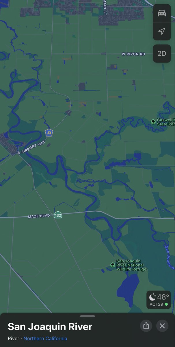 <a href="/GOP/">GOP</a> This is California!🤣 

You can trace the twists and turns of the San Joaquin River.