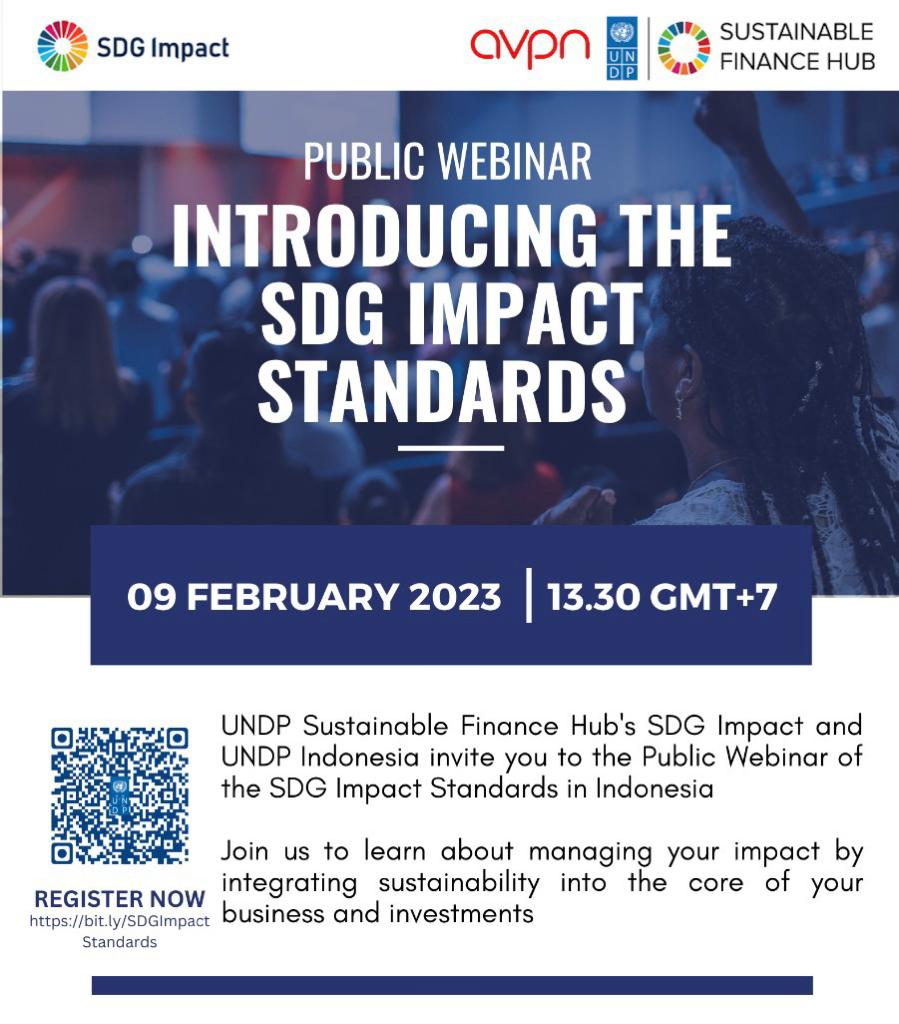 Curious on how #Sustainability & #SDGs can converge with your business? 

Join us on the #SDGImpactStandards Public Webinar.

Register today 👉: bit.ly/SDGImpactStand…
📅 09/02/23
⏲️13.30 (GMT+7)