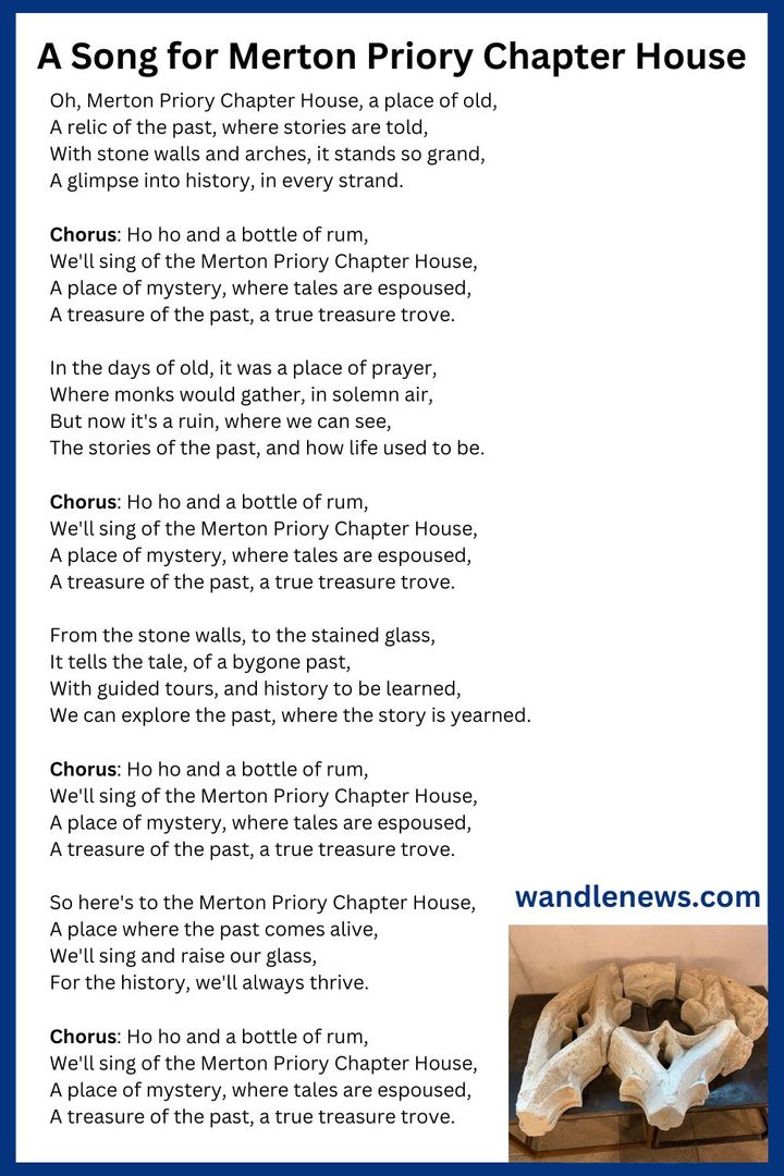 Here’s a song for Merton Priory Chapter House.  <a href="/MertonPriory/">Merton Priory</a> <a href="/nationaltrust/">National Trust</a> 🎵 🎵 🎵 🎵