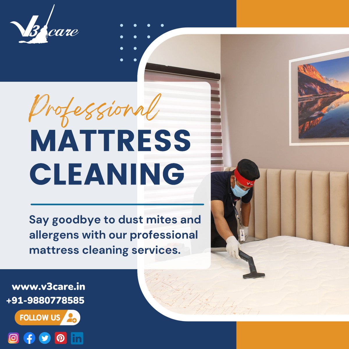 Fresh start for a fresh night's sleep 💤🛌🧹! Our mattress is looking and feeling brand new after a deep cleaning 🧼.

 #MattressCleaning #DeepClean #SleepBetter #CleanBedroom #CleanHome #ComfyNight #ComfortableSleep  #BedroomGoals #GoodNightSleep #BetterSleep #V3Care