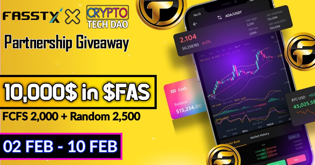 AirdropsGun's tweet photo. 🚀 Giveaway: FasstX
💰 Value: 10,000$ worth of $FAS
👥 Referral: +10 Entries
📅 End Date: 8th February, 2023
🏦 Distribution Date: TBA

🎐 Giveaway Link: https://t.co/ooyQf5fTnp

@fasstofficial #AirdropsGun #FasstX #FAS #Fasst #FasstArmy #Giveaway #DYOR #NFA #cryptocurrency #BSC https://t.co/9COOlDqp7G