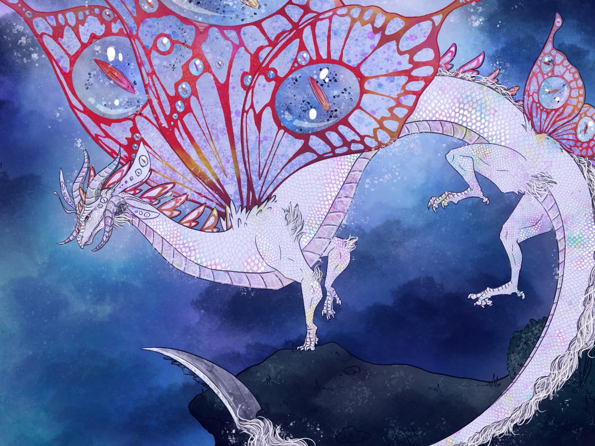 My wife drew Ale’s dragon form and I am DYING my friends LOOK at how good it is!!