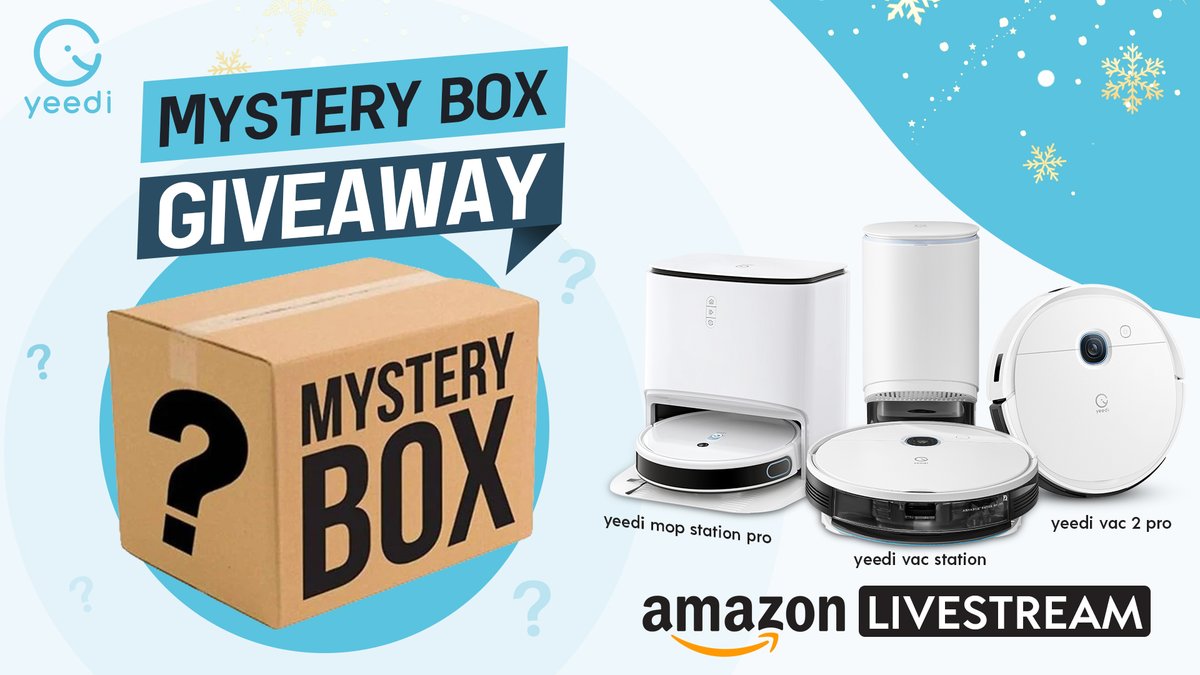 You heard us right! We've prepared Mystery BONUS on our Feb 9 Livestream!
Make sure to enter our NEW livestream on 18:30, Feb 9, (PT) and be ready to receive surprise gifts from our Live!🎁
Tap and add to your pre-watch list: amzn.to/3JICR2w
#yeedi #robotvacuum #yeedihome