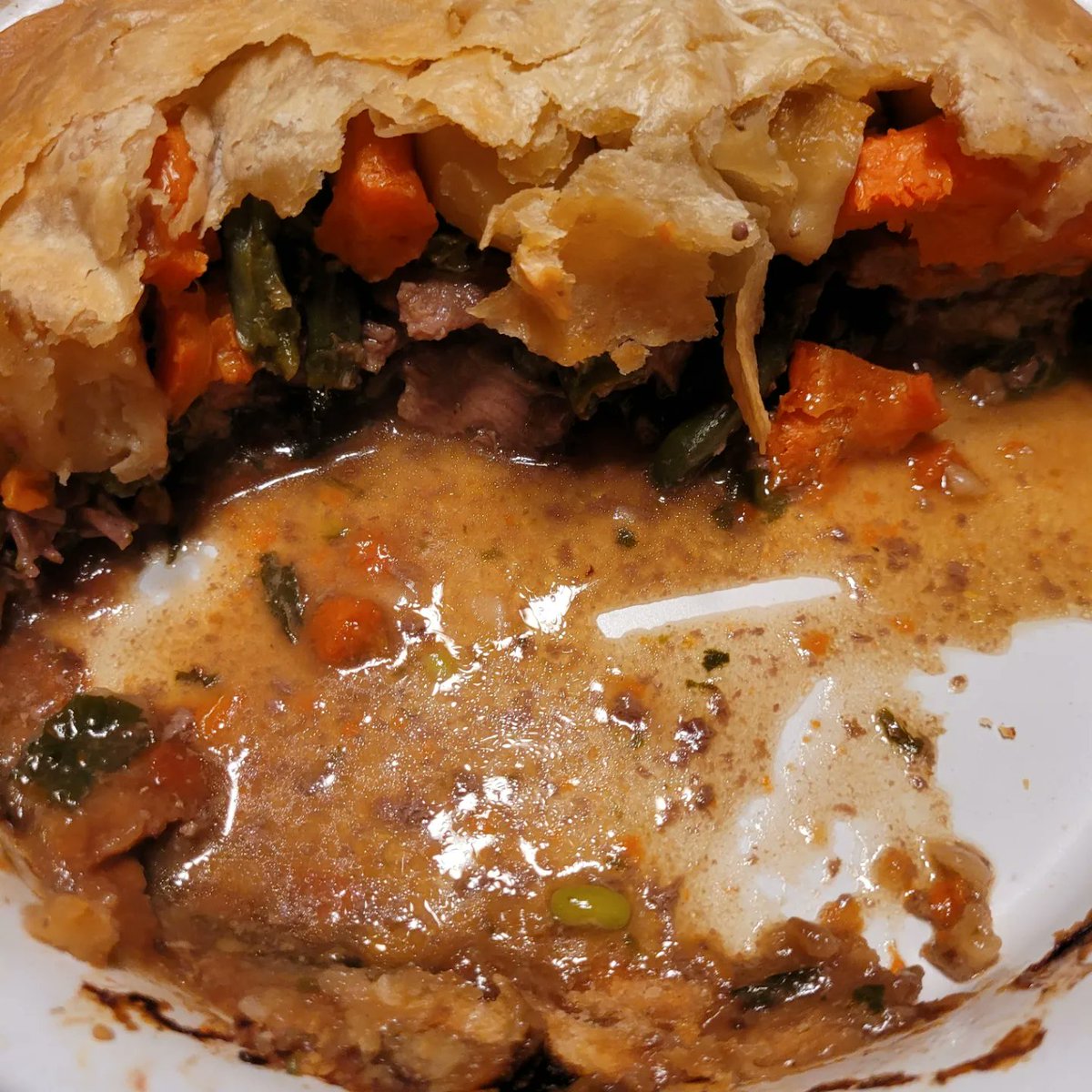 mage2warrior's tweet photo. #homemade #beefpotpie first try turned out pretty delicious. #beef #potpie #homemadefood #homecooking https://t.co/LysjZQkAQE
