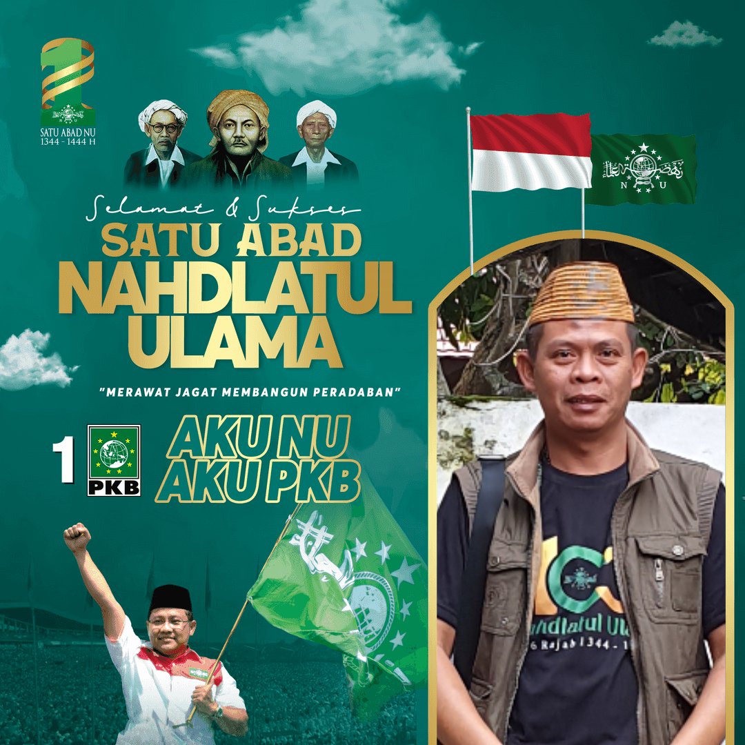 1 Abad Nahdlatul Ulama 
<a href="/DPP_PKB/">DPP PKB</a> <a href="/cakimiNOW/">A Muhaimin Iskandar</a> <a href="/dpwpkbjabar/">DPW PKB JABAR</a> <a href="/SyaifulHooda/">Syaiful Huda</a> <a href="/pkbsmd/">dpc_pkbsmd_Official</a> <a href="/SuhrowardiDidi/">Didi Suhrowardi</a>