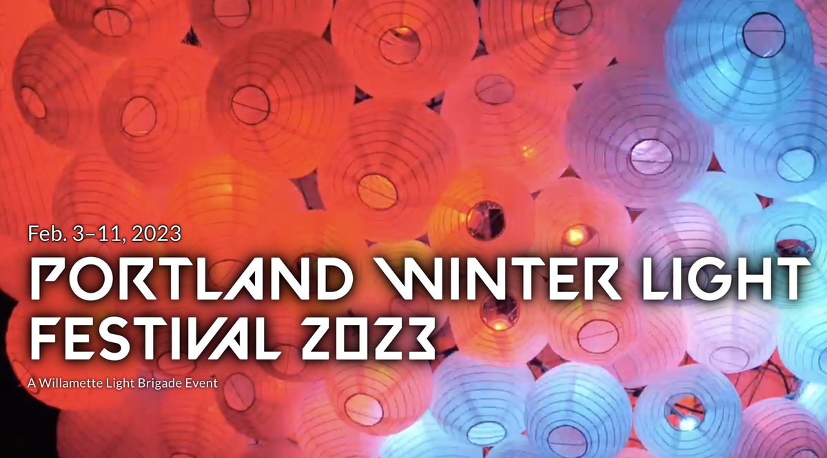 Check out the Portland Winter Light Festival! 

Until February 11, you can find interactive art, performances, and pop-up art across the city.
The festival is free to all visitors, so bundle up and check out one of the sights for a fun winter night!  

pdxwlf.com