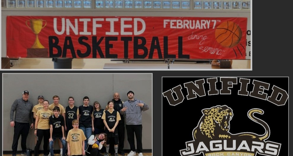 Pack 'The Jungle' at seminar tomorrow as your Unified team will play the counselors! If you have a gold Unified shirt wear it, if not black #Jag gear. You don't want to miss this event!! In the evening we will travel to Douglas County HS at 5:30 #WeRJustLikeU  #DontDisMyAbility