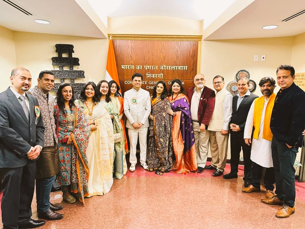 Thanks, <a href="/IndiainChicago/">India in Chicago</a> for inviting the NACHA team on the eve of the 74th REPUBLIC DAY celebration. Truly a knowledgeable speech with Modi ji 2023 vision, especially Millet year and G20 group. 
<a href="/SaraogiDeepali/">Deepali Saraogi</a> <a href="/Ganeshkkar/">Ganesh Kar</a>