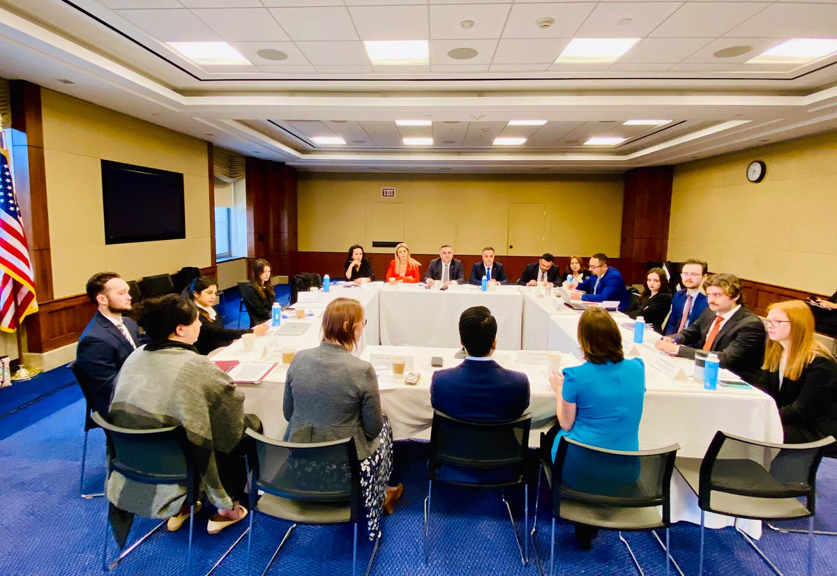 house_democracy's tweet photo. We are pleased to host a senior delegation of MPs from @KuvendiRks 🇽🇰 this week in DC to share our Congress’ best practices related to establishing and running an effective and transparent ethics committee. https://t.co/U1im3iNaGE