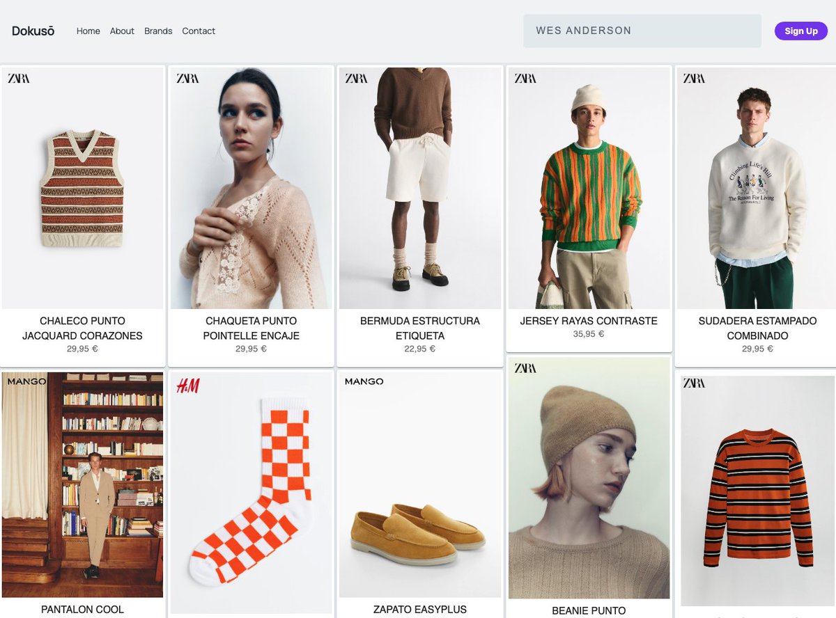 🤩And if you're a fan of unique and quirky styles, you have to try the 'Wes Anderson' prompt ! #Dokuso's AI does an amazing job of capturing his signature look 🎥🎬 #FashionTech #Ecommerce #WesAndersonStyle