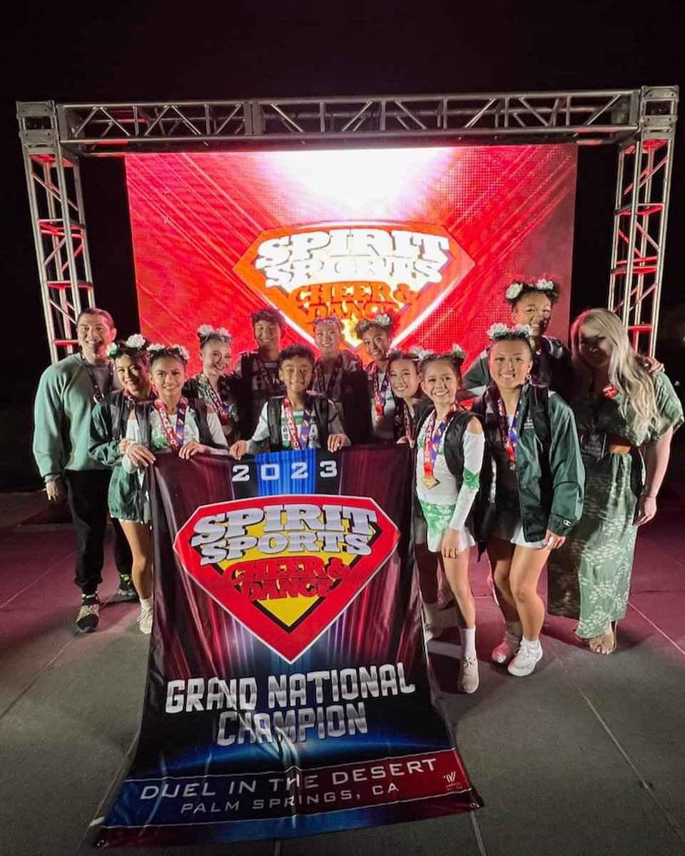 Congratulations to Hawaii High Intensity Athletics Grand National Champions.They hit zero deductions 2 days in a row. So proud of my niece Hailey &amp; her teammates. Weekend in cheer competition in Palm Springs. Back home for  HHSAA States Swimming&amp;Diving this week  <a href="/ESPNHonolulu/">ESPN Honolulu</a>