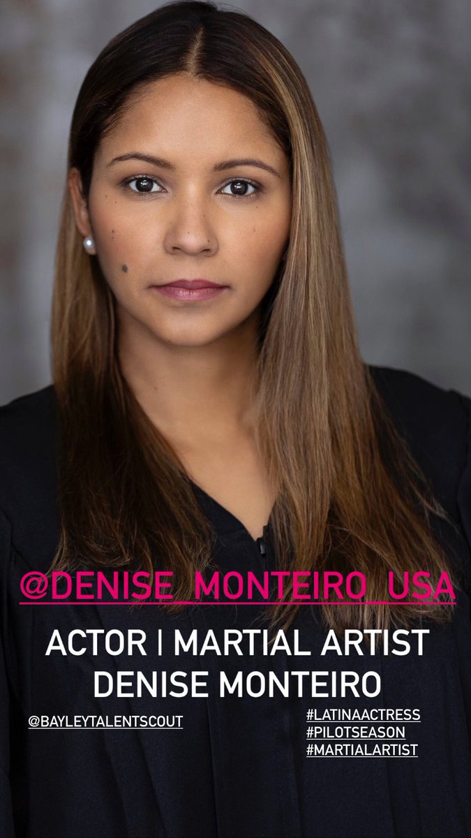 Welcome Actor | Martial Artist Denise Monteiro to Team Bayley! 

#actress #actor #pilotseason #latinaactress #CASTING #castingdirectors #film #TV #models #NYCactor