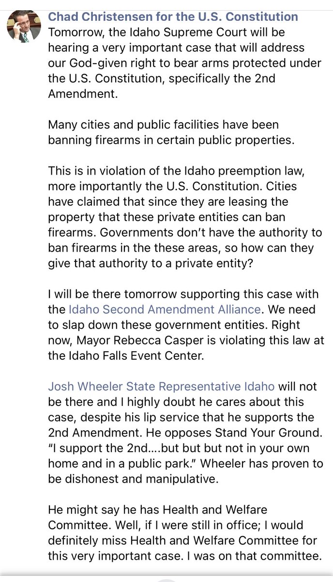 thyberg_s's tweet image. @chadforidaho a captive to the green Envy monster. Wheeler is more successful in business, marriage and life than Chad ever dreams to be. MadChad is trying so hard to be relevant, it comes across as pathetic. No Chad… you fail, and it is not Wheelers fault #madchad #idleg #idpol