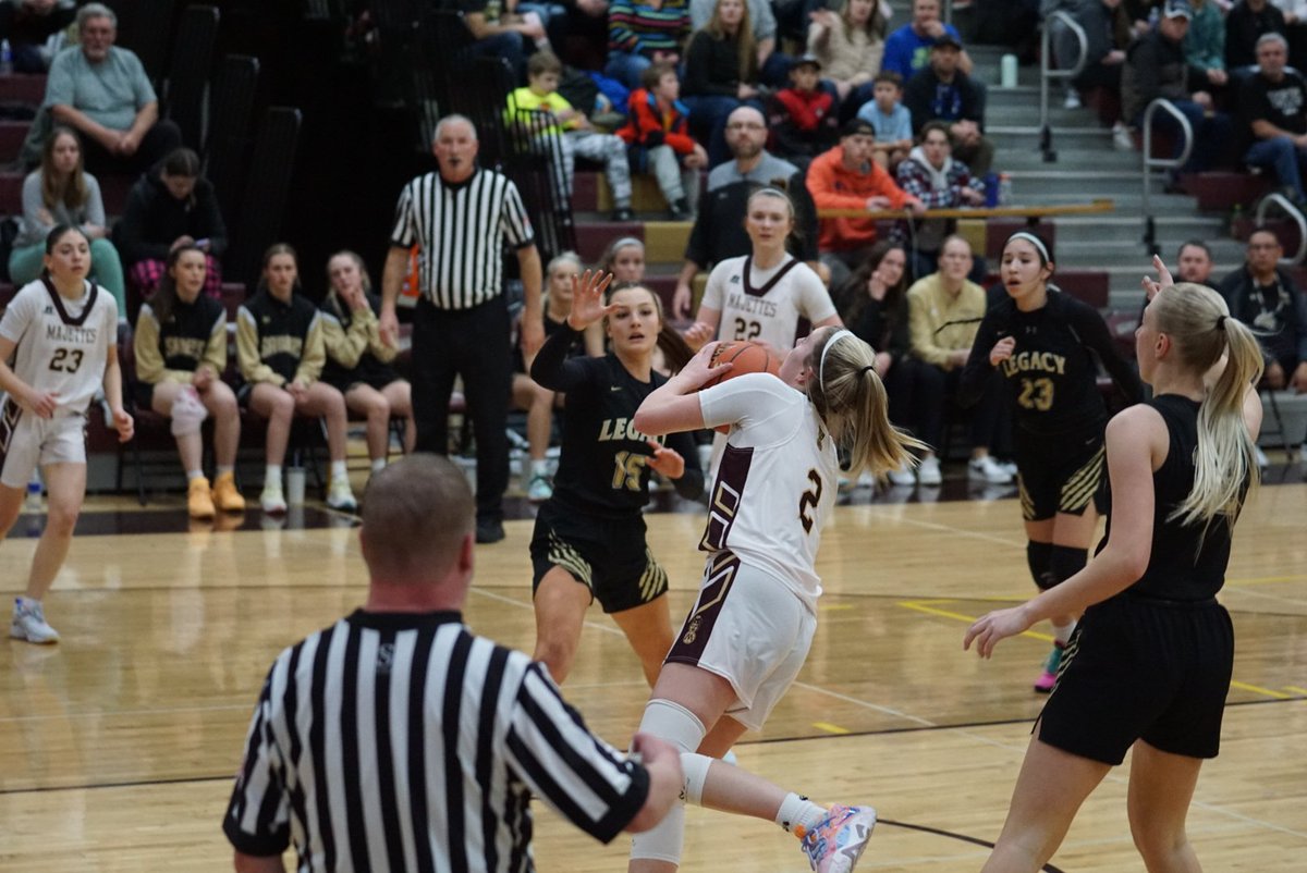 MagiSportsMedia's tweet photo. Congrats to Maggie Fricke on scoring her 1000th point tonight! (She also completed the and 1) #goMajettes #thousand #basketball https://t.co/HXEkD3N0Ds