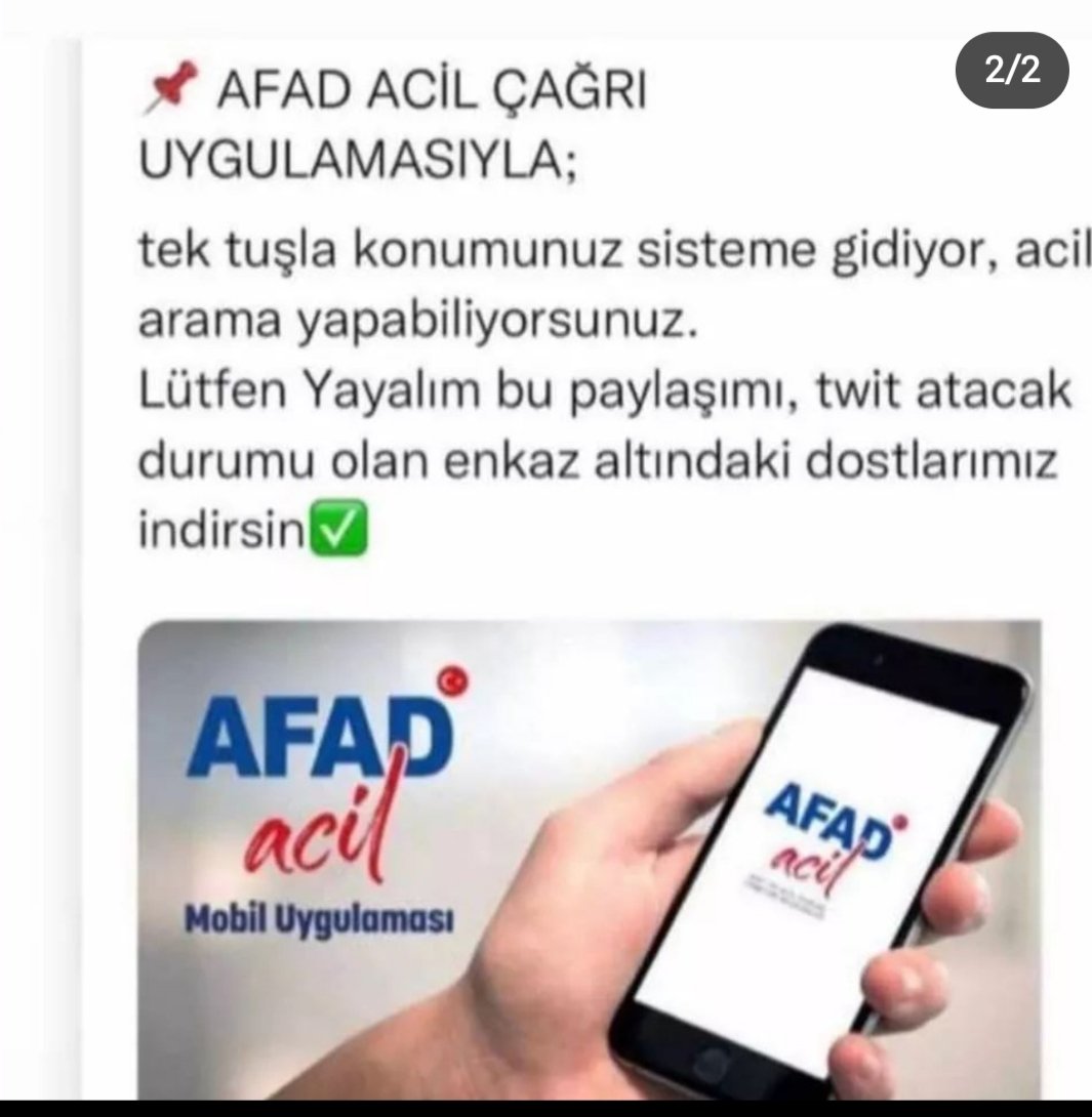 sultanorcin's tweet photo. Uygulamaları kullanarak konumunuzu öğrenebilir ve bilgisini yetkililere göstermiş olursunuz. 
#AFAD @Kizilay @AFADBaskanlik 
Allah yardımcınız olsun Allah güç kuvvet versin dualarimiz hep sizinle https://t.co/6WdVzBEnuu