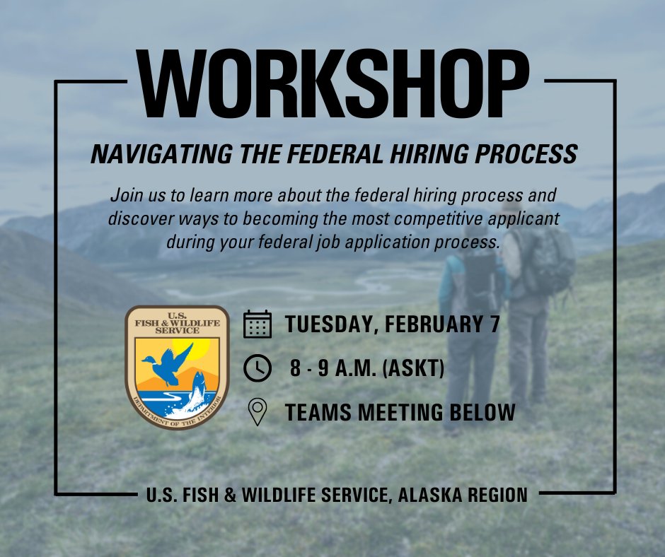 U.S. Fish and Wildlife Service Careers on Twitter "Today 89 a.m. (ASKT)"