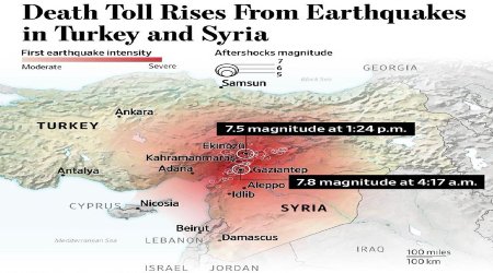 BeHeavenbound's tweet photo. Earthquake 7.8 update Islamic NATO Turkey Syria Border 3700 killed End Times News https://t.co/HlHmA4o2y9 #turkiyeearthquake #PrayingForTurkey #PrayingForSyria @BeHeavenbound https://t.co/dKjRaJkB0g