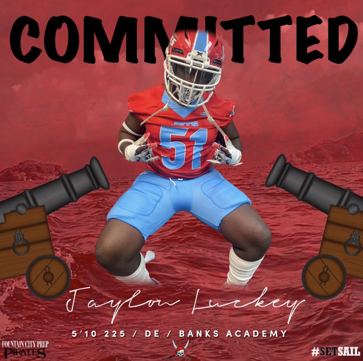 Jaylon Luckey (@jaylon47130868) on Twitter photo 1k COMMITTED ⚓️🖤❤️
Thank God for blessing me with an amazing opportunity. I will be spending the next season in the gump. Go Pirates⚓️
@coachdeefcp <a href="/desmond1689/">Coach Jermaine Watson</a> <a href="/CoachDport/">Coach Davenport</a> <a href="/Uno_Kam/">Coach Kam Pettway</a> <a href="/FCPPirates/">Fountain City Prep Pirates</a> #setsail #GoPirates 1k COMMITTED ⚓️🖤❤️
Thank God for blessing me with an amazing opportunity. I will be spending the next season in the gump. Go Pirates⚓️
@coachdeefcp <a href="/desmond1689/">Coach Jermaine Watson</a> <a href="/CoachDport/">Coach Davenport</a> <a href="/Uno_Kam/">Coach Kam Pettway</a> <a href="/FCPPirates/">Fountain City Prep Pirates</a> #setsail #GoPirates