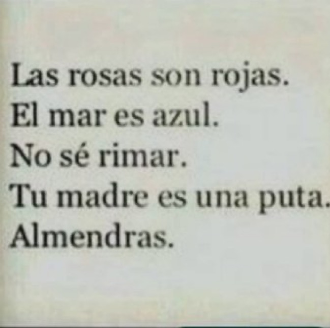 dedica este tremendo poema a tu 5@
