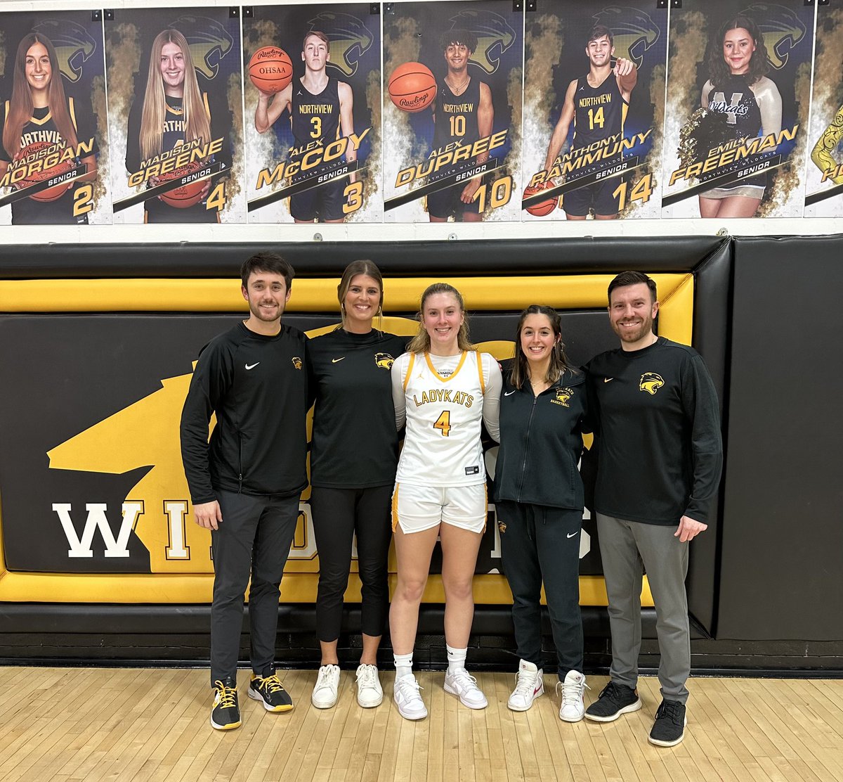 LadyKats_Hoops's tweet photo. Thankful for our two incredible seniors tonight on Senior Night! These two are true servant leaders and have made this program proud.  Glad to send them out with a win in their last home game.  #RISETOGETHER https://t.co/drEsI3EgDM