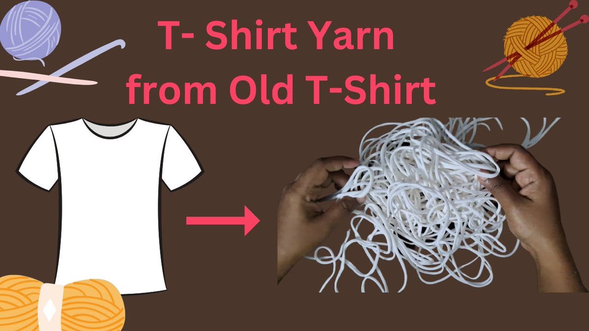 Don't waste your old tshirt.  See what you can do
youtu.be/UQXHdEMgLSo

#crochet #ClubCrafteria #yarn #tshirtyarn