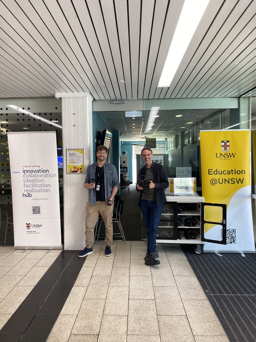 unswese's tweet photo. The Media &amp; Immersive team are welcoming your students over at the LITERoom! The VR project “My First Day” takes them through what it’s like to navigate Uni and build empathy as a first year, especially as an international student. Make sure to check them out! @Oinkfrog https://t.co/tDEMCvgO8I