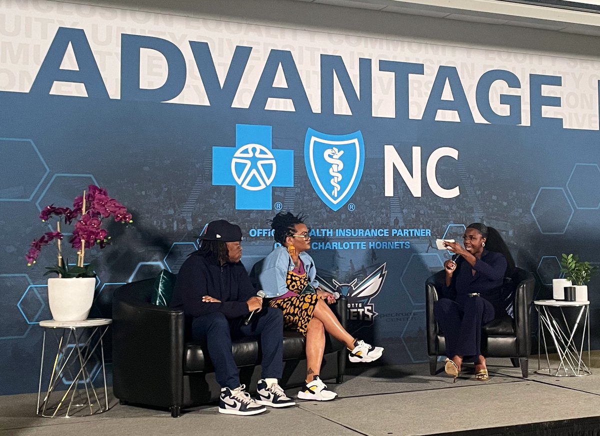 betsy_mack's tweet photo. WHAT. A. NIGHT.

In celebration of BHM, the @hornets hosted a fireside chat “History in the Making” in partnership with @BlueCrossNC to recognize Black changemakers shaping Charlotte’s history today. 

You need to check out what these leaders are doing! https://t.co/jzqcwfTMFw https://t.co/JMMjdnTXVI