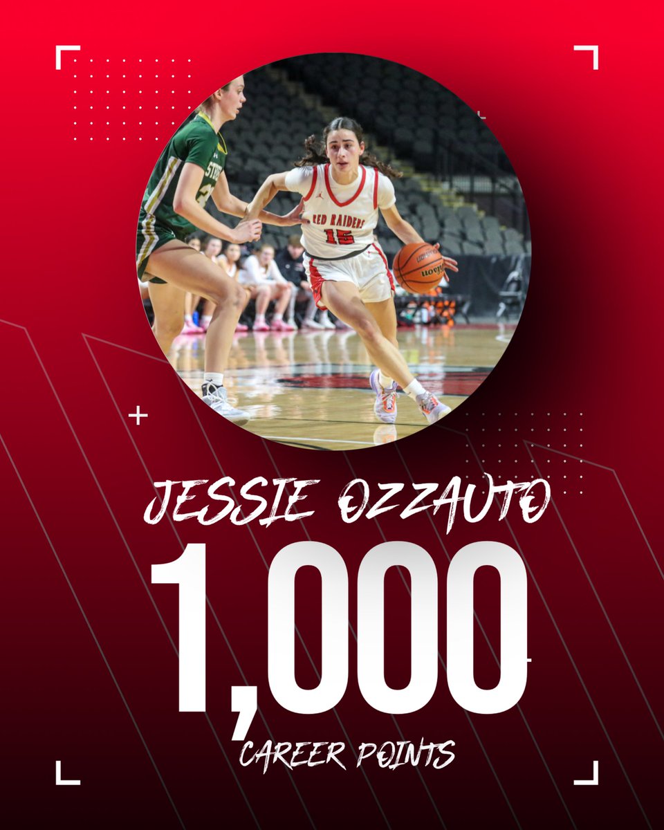 Congratulations to Jessie Ozzauto on scoring her 1,000th career point.