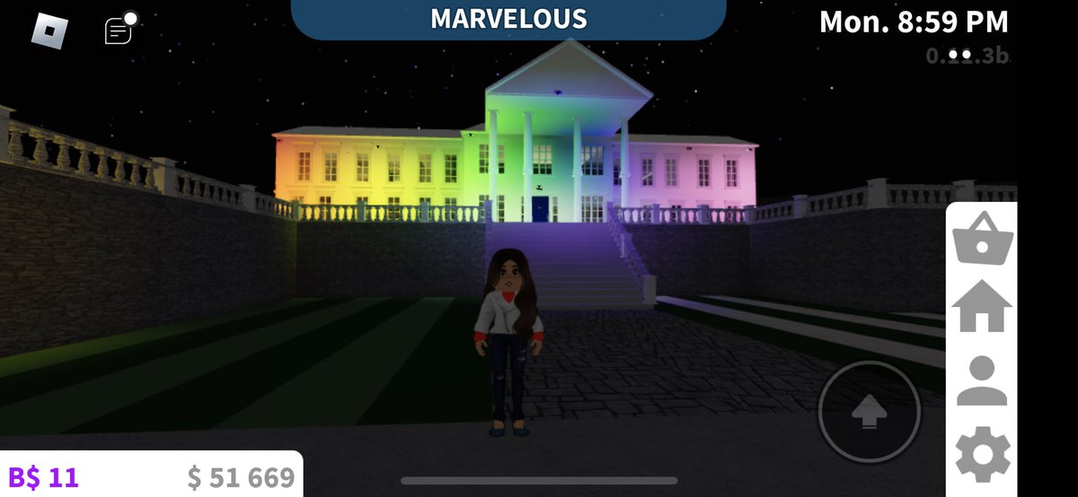 TiaChumis's tweet photo. Guess who made the Obama LGBTQ White House in @roblox #bloxburg I’m so proud of my #bloxburgbuilds this time. https://t.co/Pk4s8KmTLE