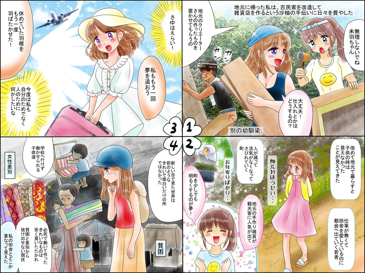 漫画4コマまとめです 