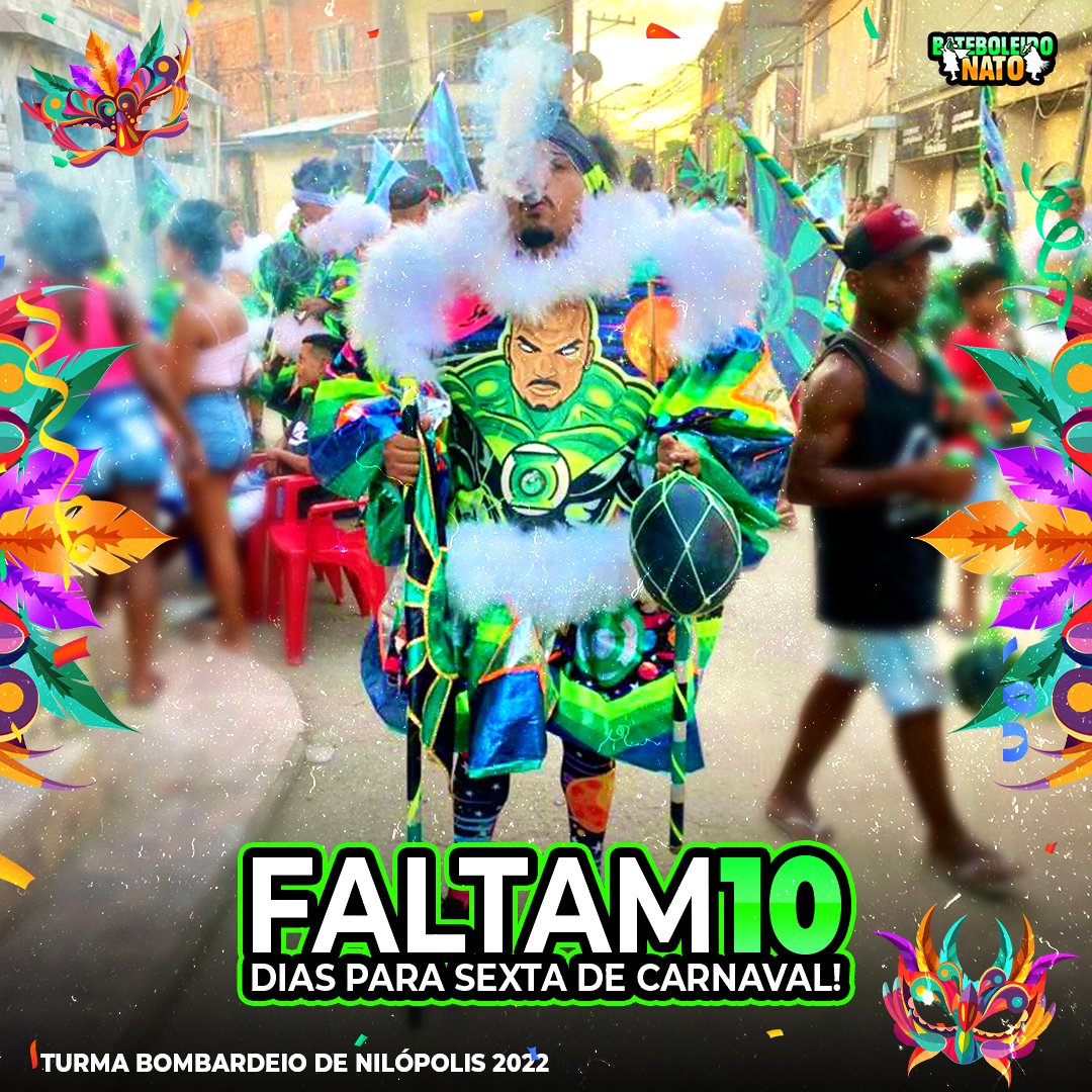 FALTAM 10 DIAS PARA SEXTA DE CARNAVAL 🎭