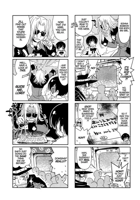 TRIMAX SPOILERS // 

this chapter from multiple bullets is so funny too though, his goofy ass really showed up to play with the ouiji board 