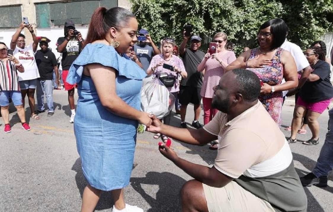 What place or timing could be better...of course while participating at a community event Trustee Jeremy Davis (Waco ISD) popped the question and all indications..SHE SAID YES😍 Congratulations form TCBSBM Exec team!