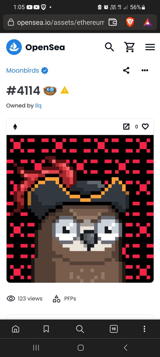 _cryptomm's tweet image. @moonbirds 

Just got hacked stolen moonbird 4114