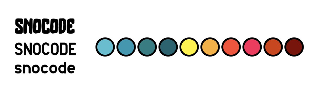 emilybeal_'s tweet photo. Playing around with colors and finalizing type tonight. #snocode https://t.co/UfUKBuTu94