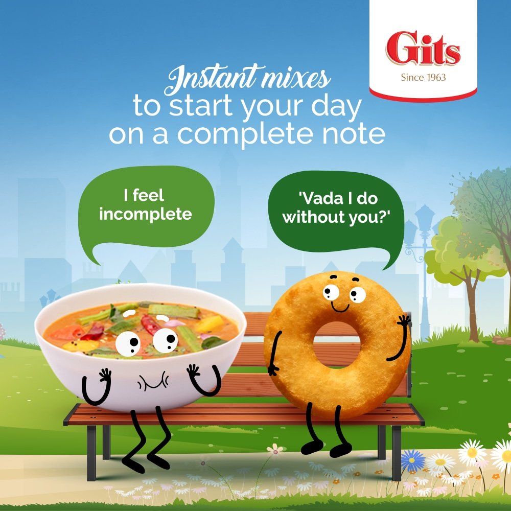 Gitsfood's tweet photo. Give a tasty and energising start to your mornings with easy to make Gits Sambar and Medu Vada mix. 

Shop now on Amazon, Flipkart, Blinkit, Zepto, Swiggy or visit the link in bio. 

#GitsFood #MeduVada #Sambar  #EasyToMake #BreakfastMix #MadeInMinutes #ZeroPreservatives https://t.co/K2ClZThSWz