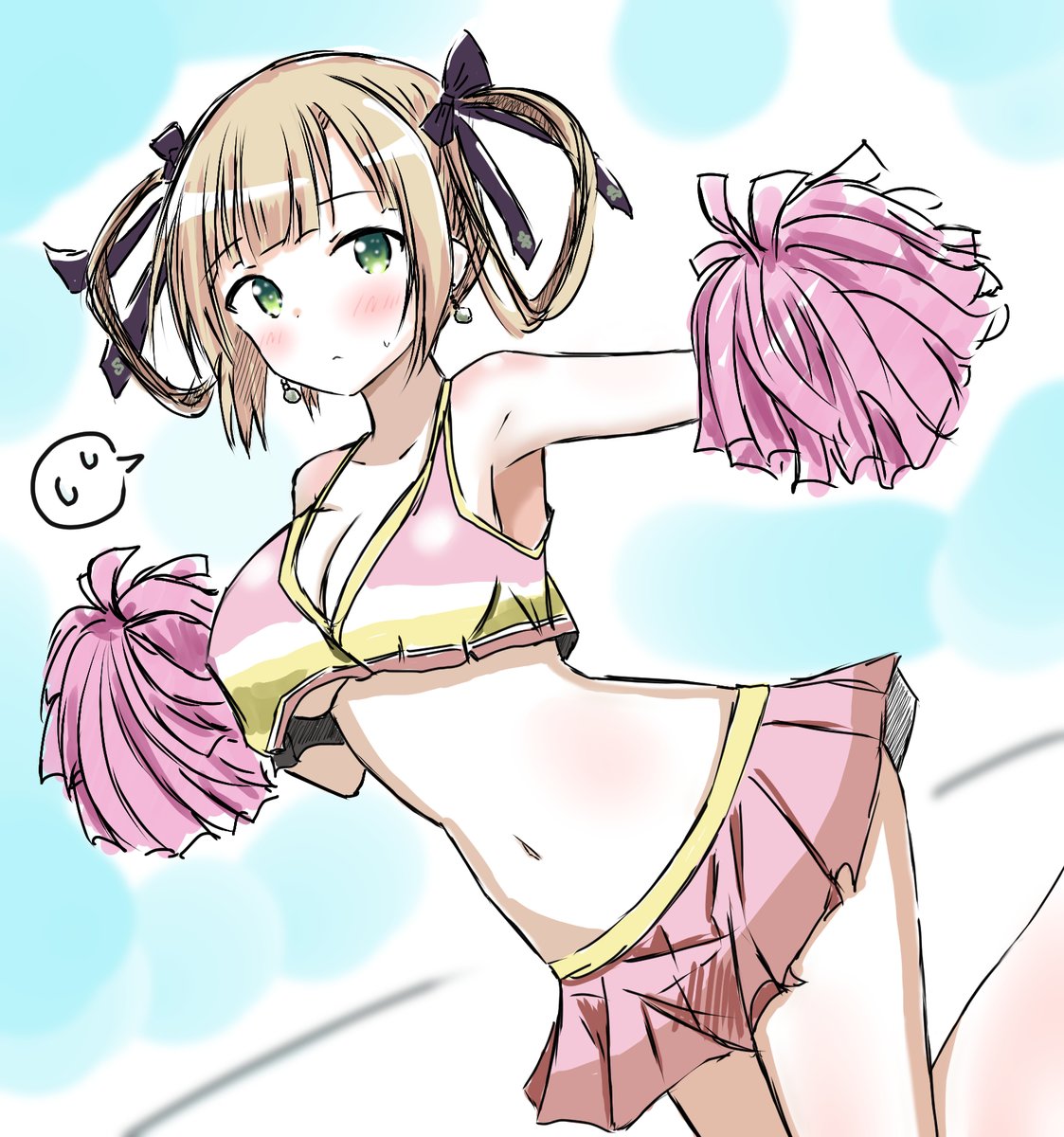 「これは特に理由もなくチアにさせられたカゲツ 」|浩太＠チワワのひと🐶のイラスト