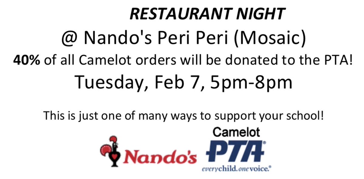 Camelot PTA (@camelotpta) on Twitter photo 