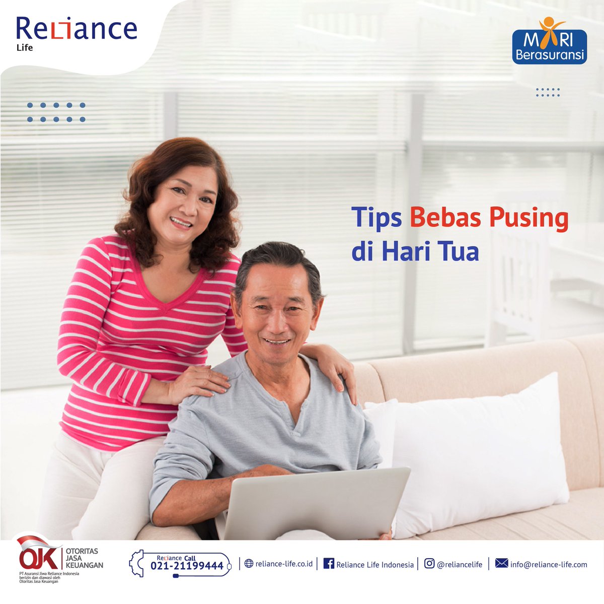 RelianceLife_'s tweet photo. Setiap orang memiliki kewajiban untuk memastikan kebahagiaannya di hari tua nanti. Jangan sampai di masa muda ini kita malah hidup bermewah-mewahan tanpa pernah memikirkan masa depan, Oleh karena itu kita perlu mempersiapkan berbagai hal untuk kebahagiaan hidup di hari tua nanti https://t.co/REeEmzdCBH