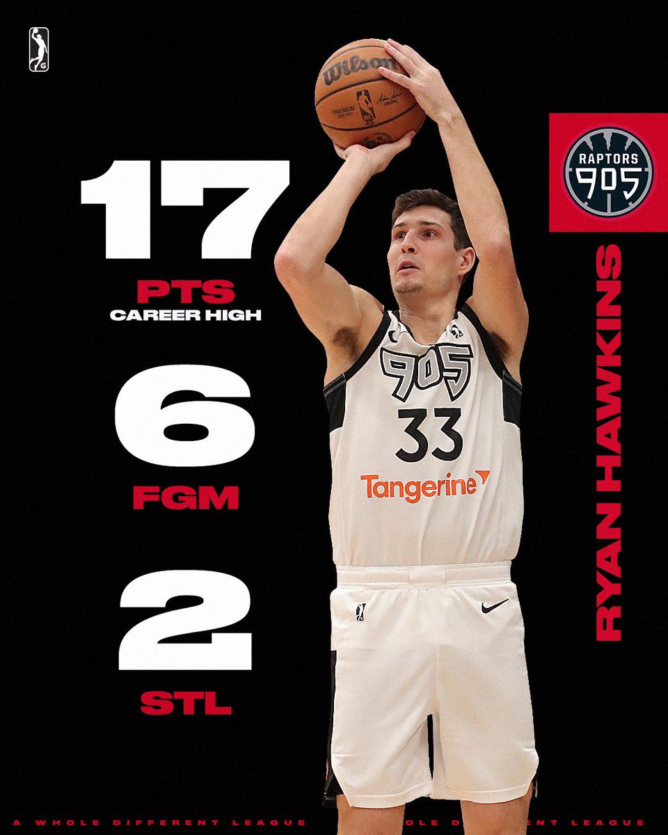 nbagleague's tweet image. New level unlocked 🔓 Ryan Hawkins was unstoppable and posted a new career-high in game against the Maine Celtics!